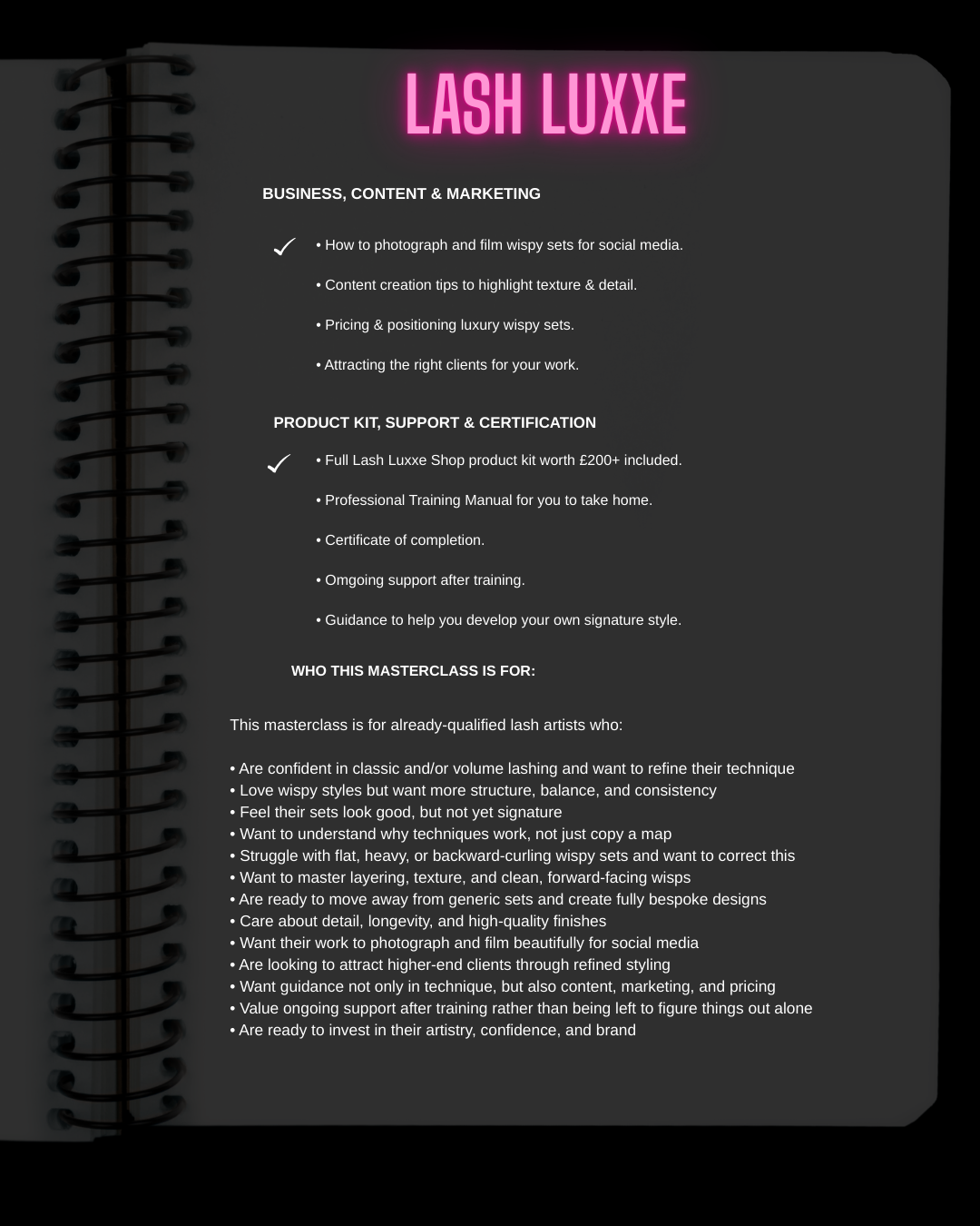 Wispy Signature 1-1 Masterclass